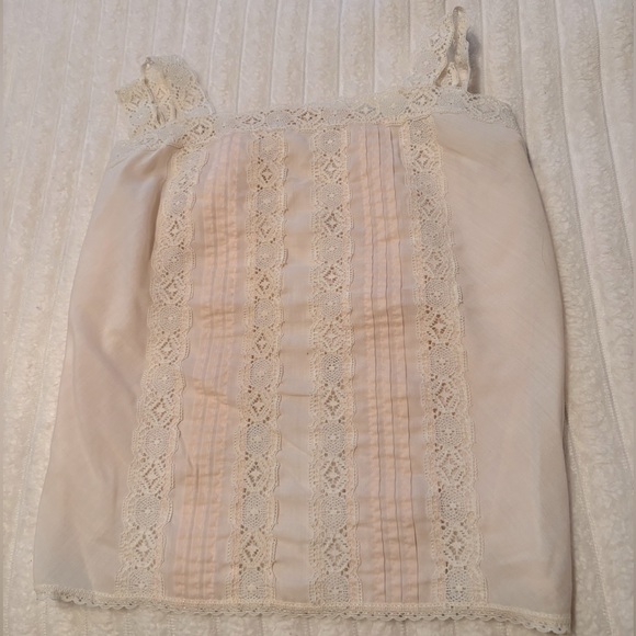 Vintage baby pink sewn tank top - Picture 2 of 2